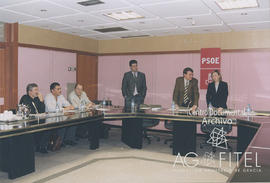 Reunión en la sede del PSOE con José Luis Rodríguez Zapatero