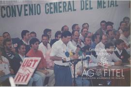 Concentración de delegados en el Recinto Ferial IFEMA de Madrid