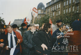 Manifestación de los sindicatos europeos en Luxemburgo por el empleo y la Europa social