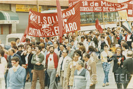 Manifestación del 1º de Mayo de 1985  de FEMCA-UGT bajo el lema “ Todos contra el Paro”