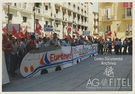 Concentración de trabajadores Euromed