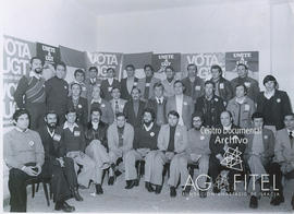 Retrato de delegados de UGT Andalucía en unas elecciones sindicales en 1978