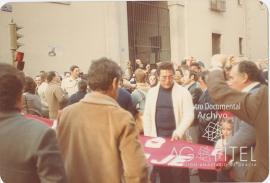 Manifestación de los trabajadores de ITT por la defensa de sus puestos de trabajo