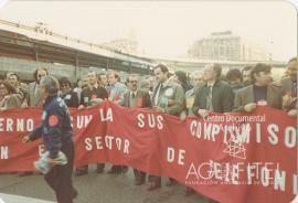 Manifestación de los trabajadores de ITT por la defensa de sus puestos de trabajo