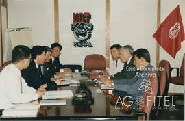Reunión de miembros de UGT-Metal con una delegación asiática