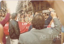 Manifestación de los trabajadores de ITT por la defensa de sus puestos de trabajo