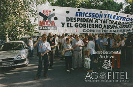 Manifestación en defensa del empleo en el sector de fabricantes de telecomunicaciones