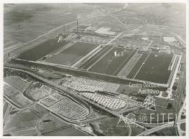 Vista aérea de la fábrica Volkswagen