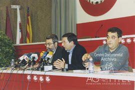 Rueda de prensa de Cándido Méndez, Eduardo Donaire y Toni Ferrer