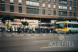 Concentración de los trabajadores de Agromán