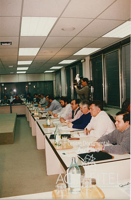 Representantes de UGT-Metal en la última reunión de la mesa de negociación de la CSI