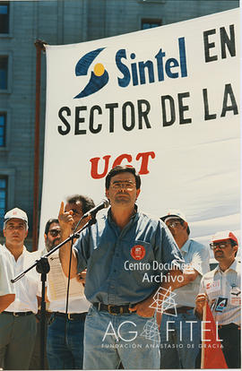 Manifestación trabajadores de Sintel por el mantenimiento de sus puestos de trabajo