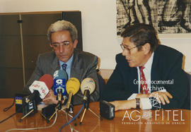 Juan Carlos Aparicio, ministro de trabajo y Manuel Garnacho