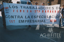 Manifestación de los trabajadores de FEBESA en Valladolid