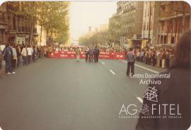 Manifestación de los trabajadores de ITT por la defensa de sus puestos de trabajo