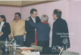 Reunión en la sede del PSOE con José Luis Rodríguez Zapatero