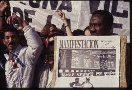 Manifestación contra el racismo y la xenofobia