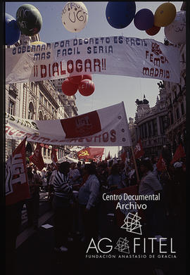 Manifestación del 1º de Mayo de 1992 en Madrid