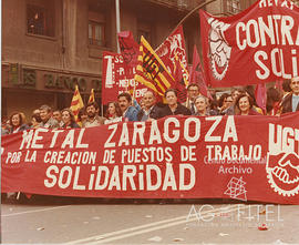 Manifestación del 1º de Mayo de 1990 en Zaragoza