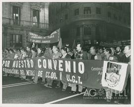 Manifestación siderúrgica en Cataluña