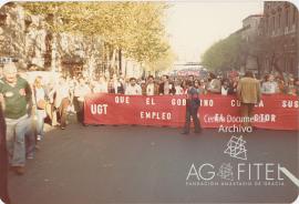 Manifestación de los trabajadores de ITT por la defensa de sus puestos de trabajo