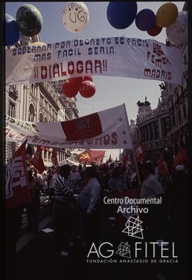 Manifestación del 1º de Mayo de 1992 en Madrid