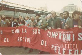 Manifestación de los trabajadores de ITT por la defensa de sus puestos de trabajo