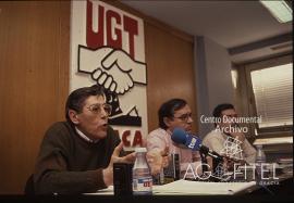 Rueda de prensa de la ejecutiva de FEMCA-UGT sobre la posible convocatoria de huelga general el 1...