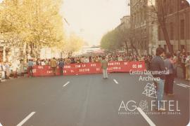 Manifestación de los trabajadores de ITT por la defensa de sus puestos de trabajo