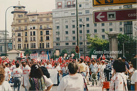 Manifestación en Oviedo en defensa de la siderurgia