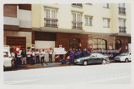 Concentración en las puertas de Tragsa en Las Palmas de Gran Canaria