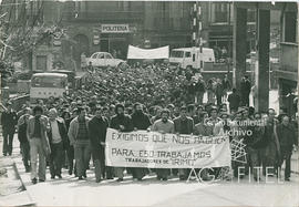 Manifestación de los trabajadores de la empresa Irimo