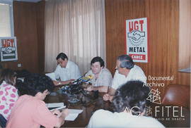 Rueda de prensa en Cádiz de Manuel Fernández López, secretario general de UGT-Metal en