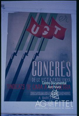 Carteles de una exposición de UGT