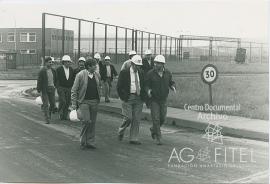 Visita de representantes de la Federación de UGT-Metal la fábrica Endesa en Avilés