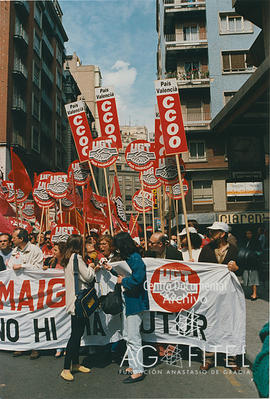 Manifestación del 1º de Mayo en Valencia
