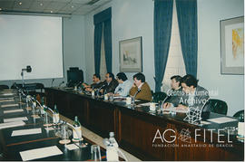 Reunión de los representantes de las federaciones del Metal de UGT y CCOO con los representantes ...