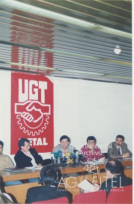 Concentración de delegados en el Recinto Ferial IFEMA de Madrid