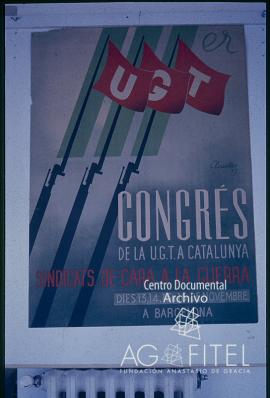 Carteles de una exposición de UGT