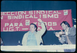 Nicolás Redondo y Felipe González en un acto de la UGT