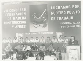 VII Congreso de la Federación Estatal de la Madera, Construcción y Afines de UGT