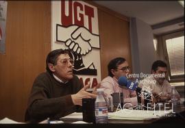 Rueda de prensa de la ejecutiva de FEMCA-UGT sobre la posible convocatoria de huelga general el 1...