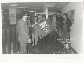 UGT-Madrid. Piquetes. 3h de la madrugadaHuelga general del 14-D