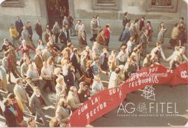 Manifestación de los trabajadores de ITT por la defensa de sus puestos de trabajo