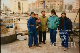 Mujeres trabajando en la construcción