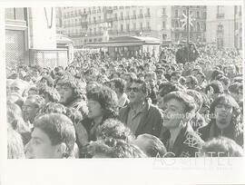 Puerta del Sol. Piquetes frente a el Corte InglésHuelga general del 14-D