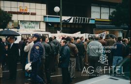 Concentración de los trabajadores de Agromán