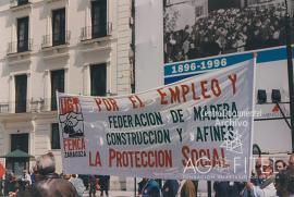 Manifestación del 1º de Mayo de 1996 en Zaragoza