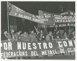 Manifestación metalúrgica en Cataluña