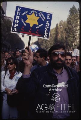 Manifestación contra el racismo y la xenofobia